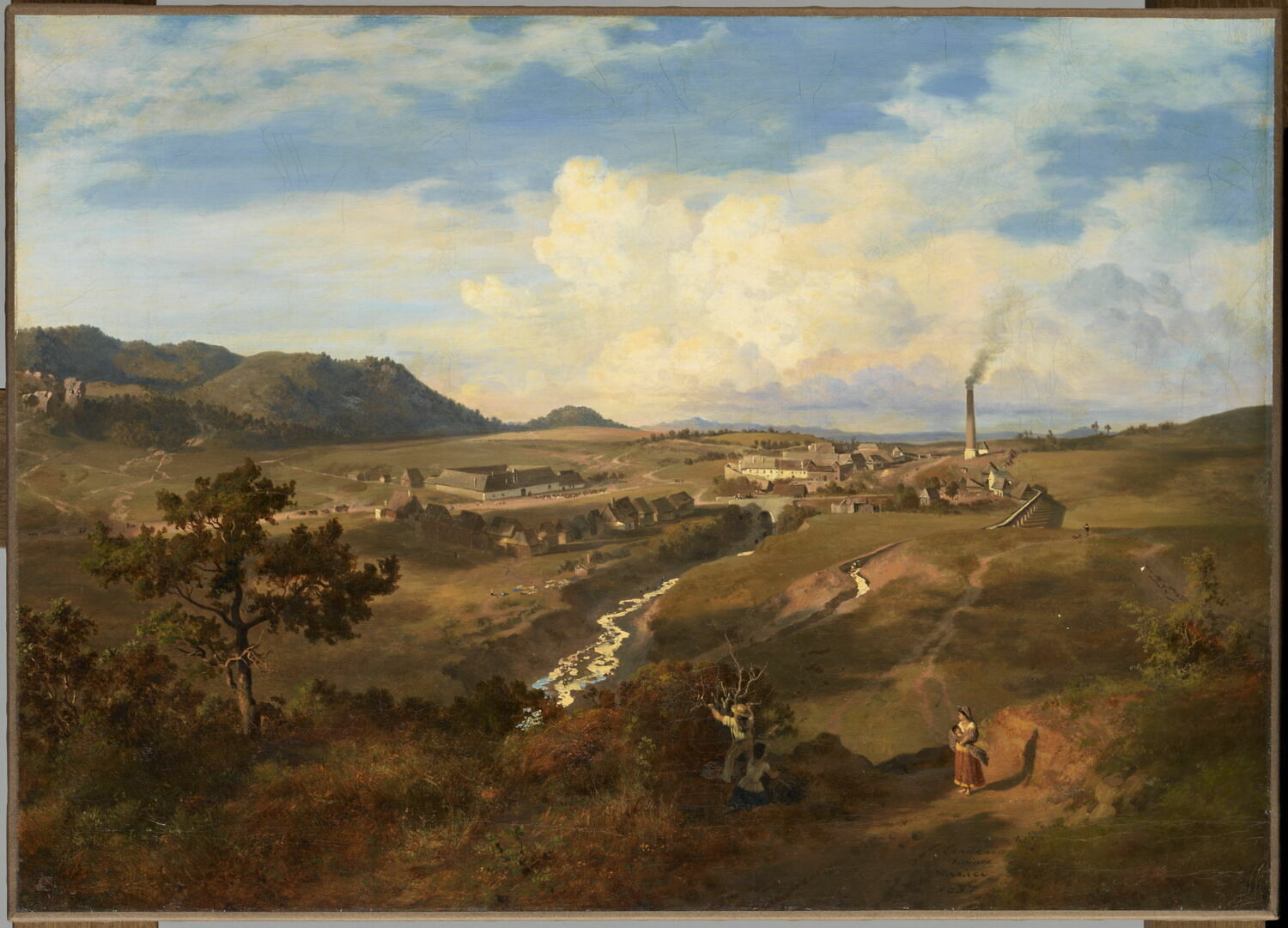 La hacienda de Velasco, province de hidalgo (Mexique), Landesio, Eugenio, 3e quart du XIXe siècle (1857)