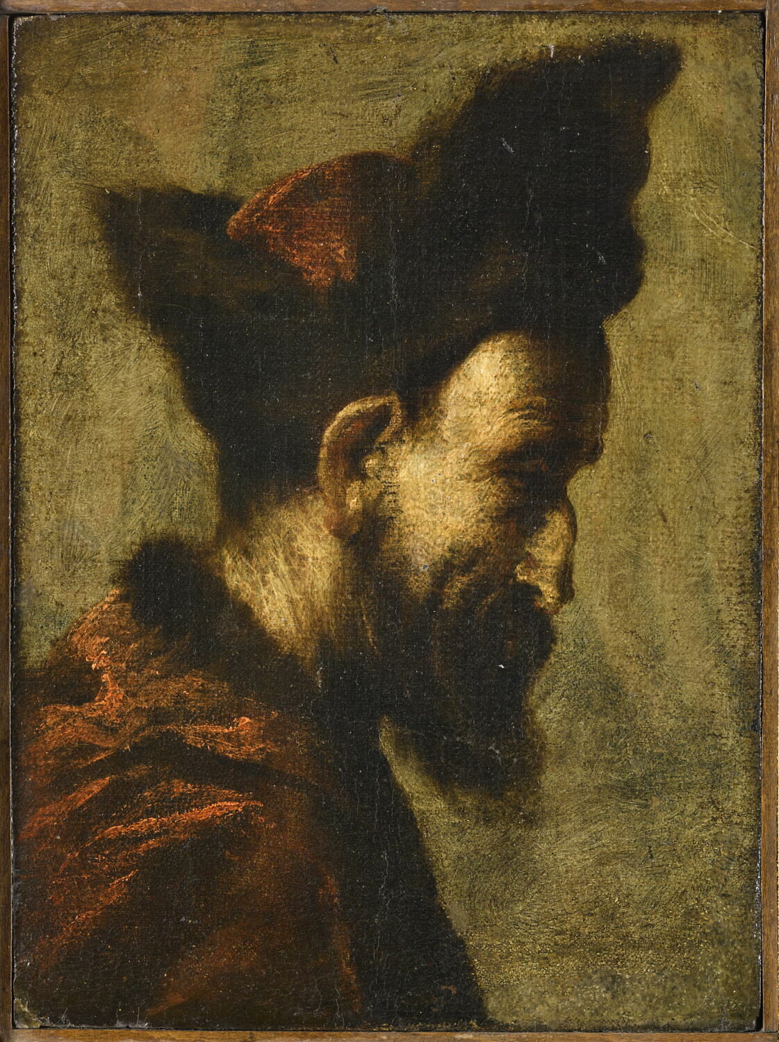 Tête d'homme barbu, Vecchia ou Della Vecchia, Pietro, 1e moitié du XVIIe siècle (1600 - 1650)