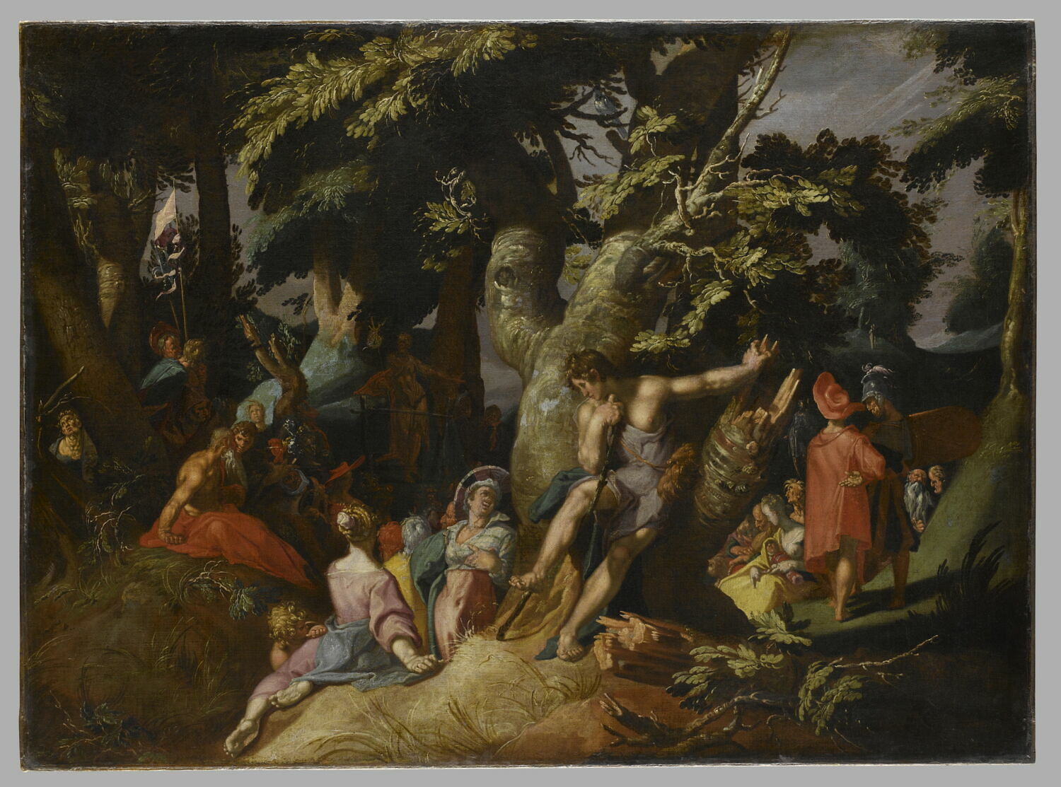 La Prédication de saint Jean Baptiste, Bloemaert, Abraham, 4e quart du XVIe siècle (1590 - 1600)