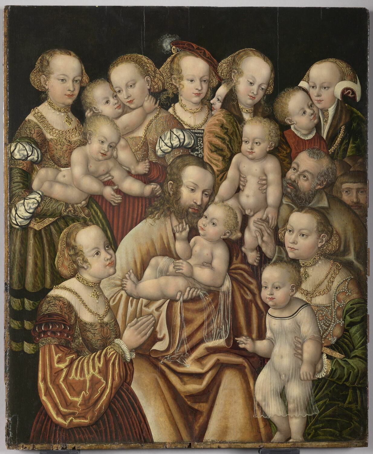 Le Christ bénissant les enfants, Maître HB à la tête de Griffon, 2e quart du XVIe siècle (1525 - 1550)