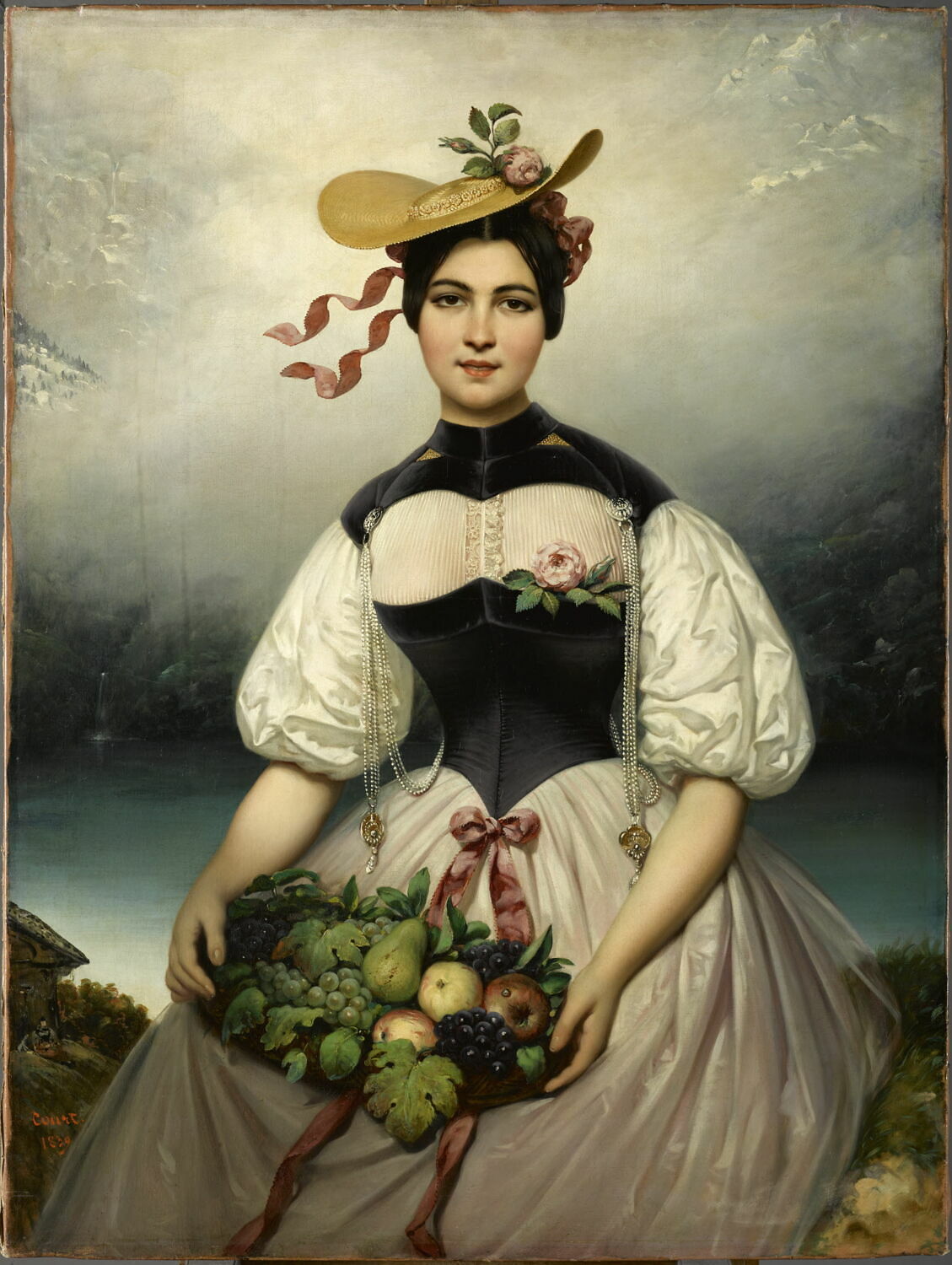 Jeune Suissesse de Brientz, dit aussi La Batelière de Brienz (sic), Court, Joseph-Désiré, 2e quart du XIXe siècle (1839)