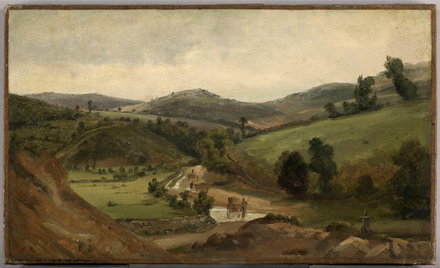 Paysage (Auvergne?), Rousseau, Théodore, 2e quart du XIXe siècle (vers 1830)