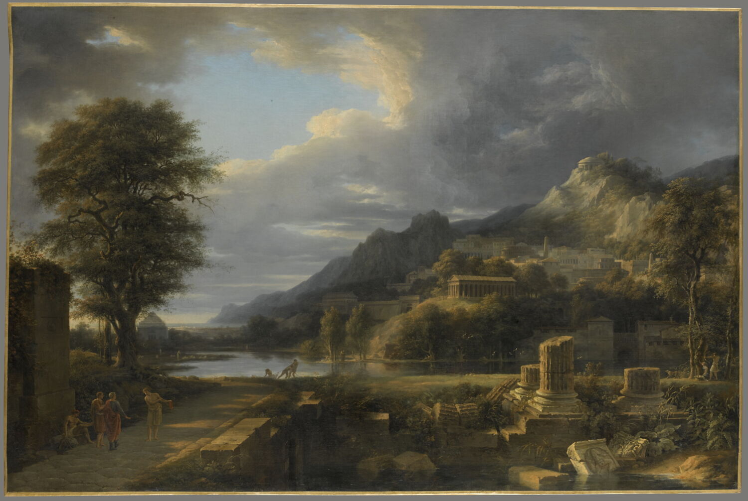 L'ancienne ville d'Agrigente, Valenciennes, Pierre de, 4e quart du XVIIIe siècle (1787)