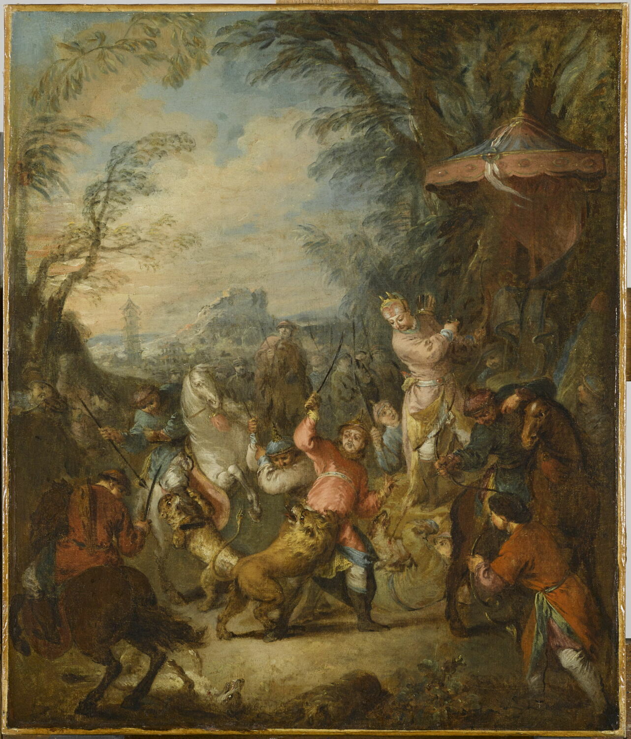 Chasse chinoise, Pater, Jean-Baptiste, 2e quart du XVIIIe siècle (1736)