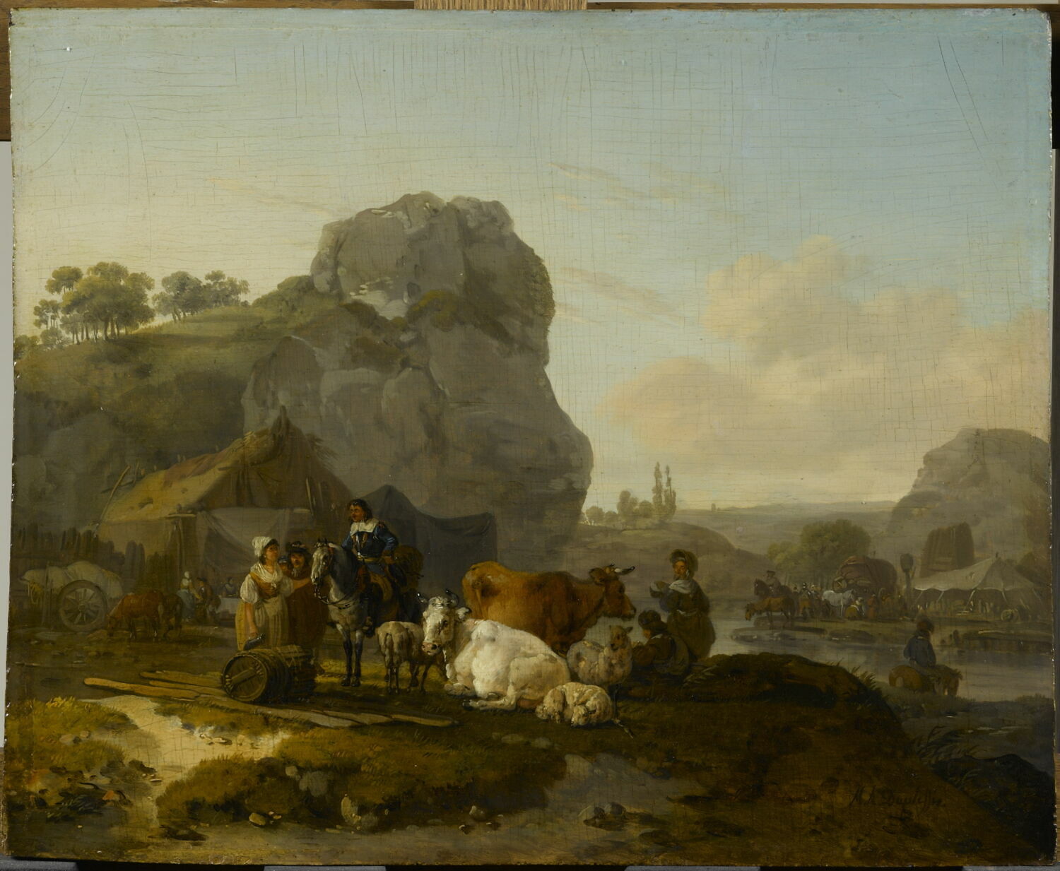 Scène paysanne, Duplessis, Michel H., Fin du XVIIIe siècle (vers 1760 - 1800)