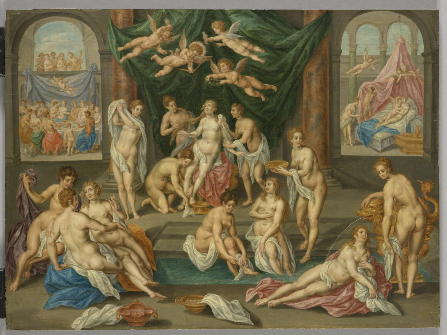 Scène de l'histoire de Psyché, Clerck, Hendrick de, 1e quart du XVIIe siècle (1600 - 1625)