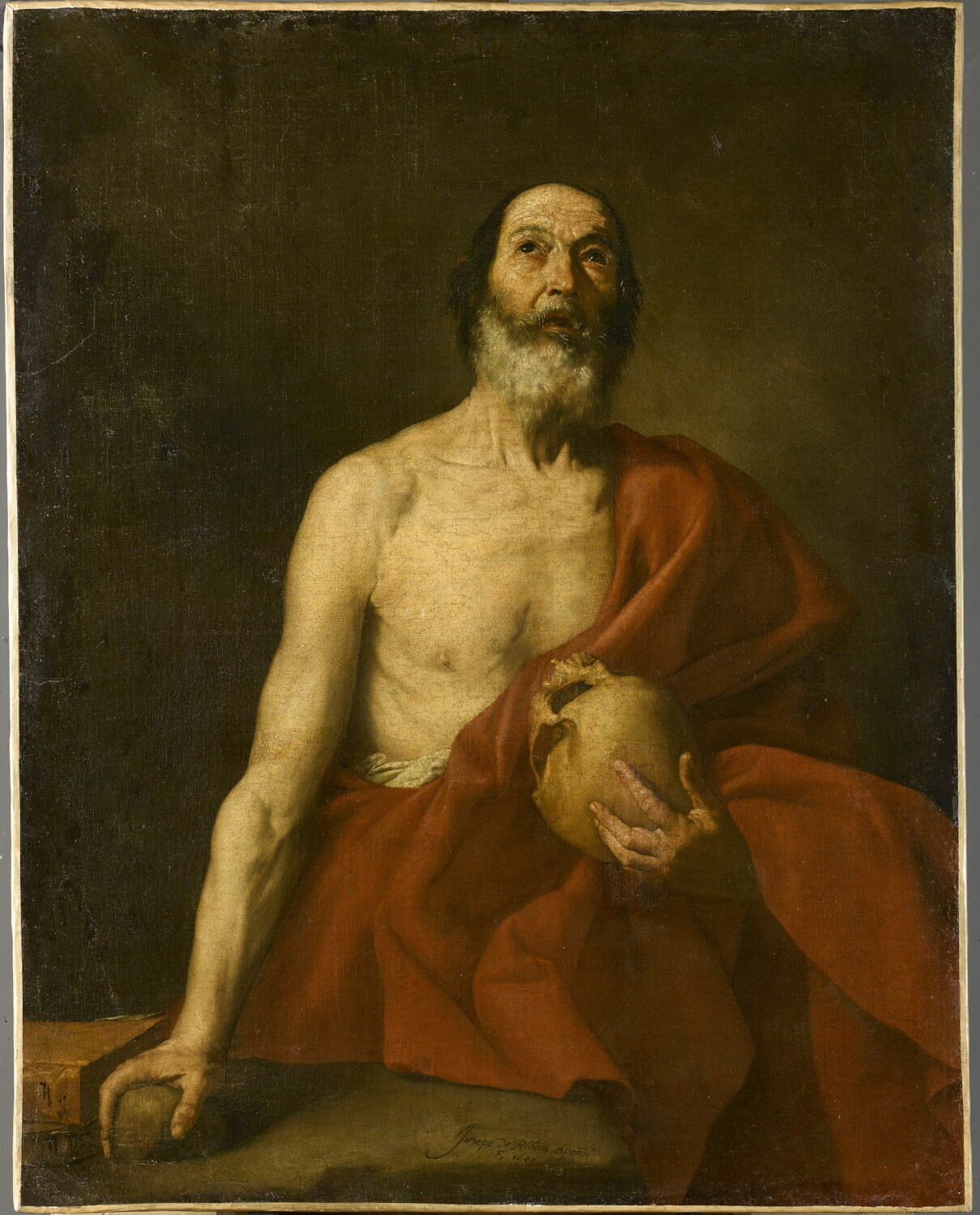 Saint Jérôme pénitent, Ribera, Jusepe de, 2e quart du XVIIe siècle (1640)