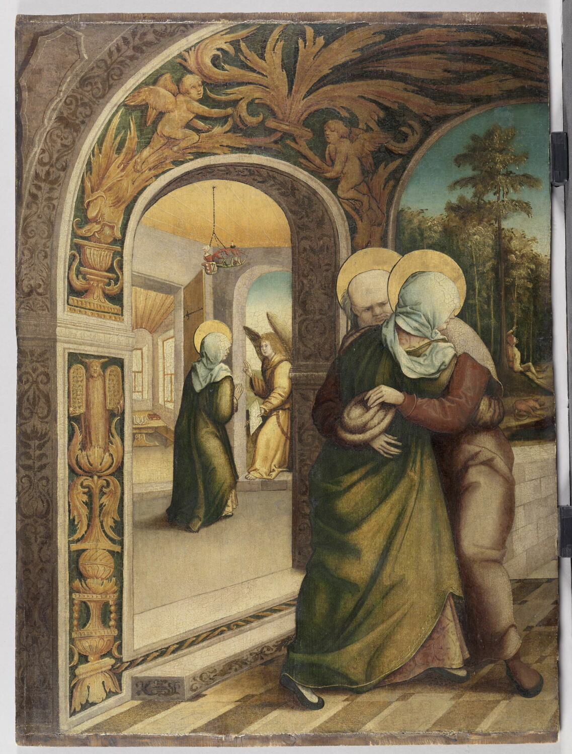 La rencontre à la Porte Dorée (Anne et Joachim) Louvre Collections