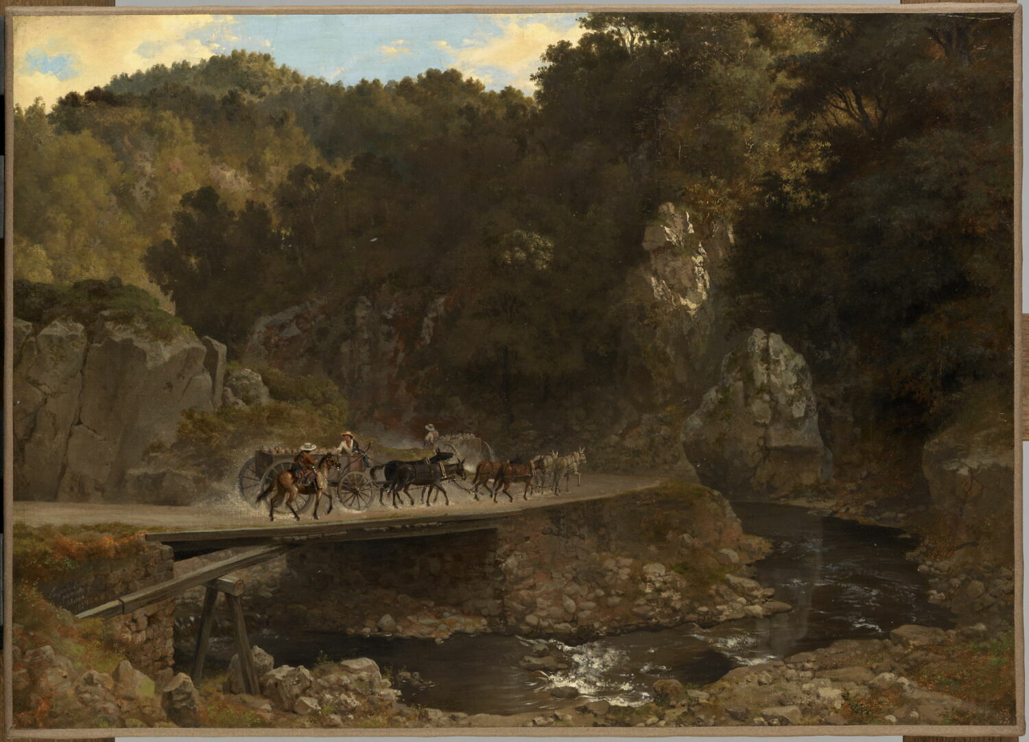 Chemin à Omintlan, province de Hidalgo (Mexique), Landesio, Eugenio, 3e quart du XIXe siècle (1857)