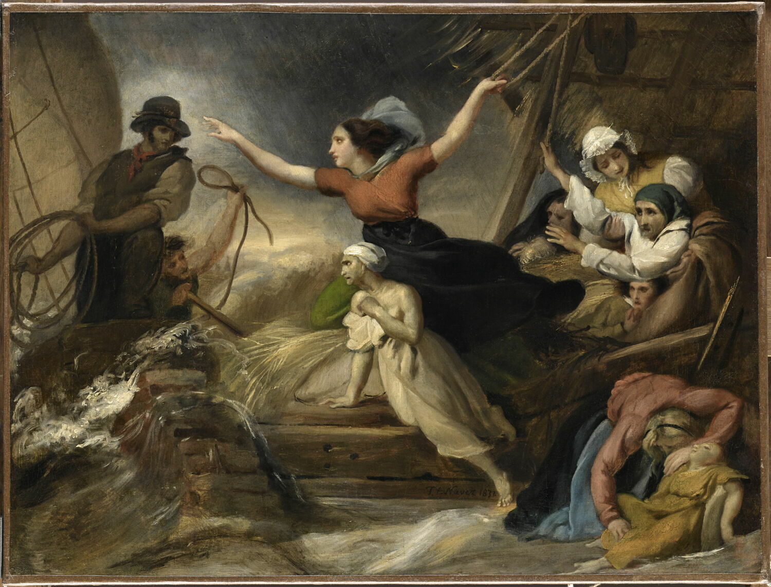Scène d'inondation, Navez, François-Joseph, 2e quart du XIXe siècle (1837)