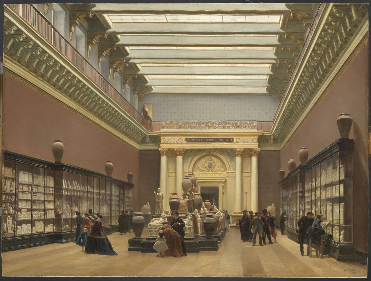Musée Napoléon III, salle des terres cuites au Louvre dit aussi La galerie Campana, Giraud, Charles, 3e quart du XIXe siècle (1866)