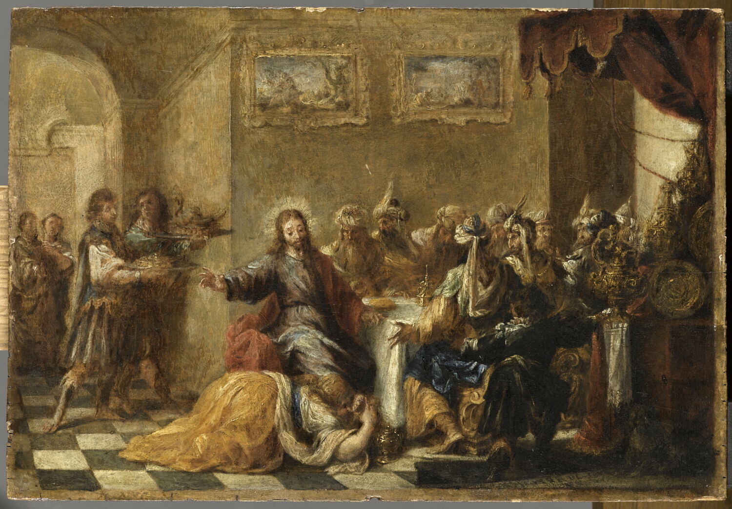 Le Repas chez Simon, Valdés Leal, Juan de, 2e quart du XVIIe siècle (1660)