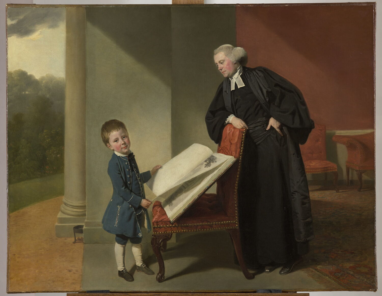 Le Révérend Randall Burroughes et son fils Ellis, Zoffany, Johan, 3e quart du XVIIIe siècle (1769)