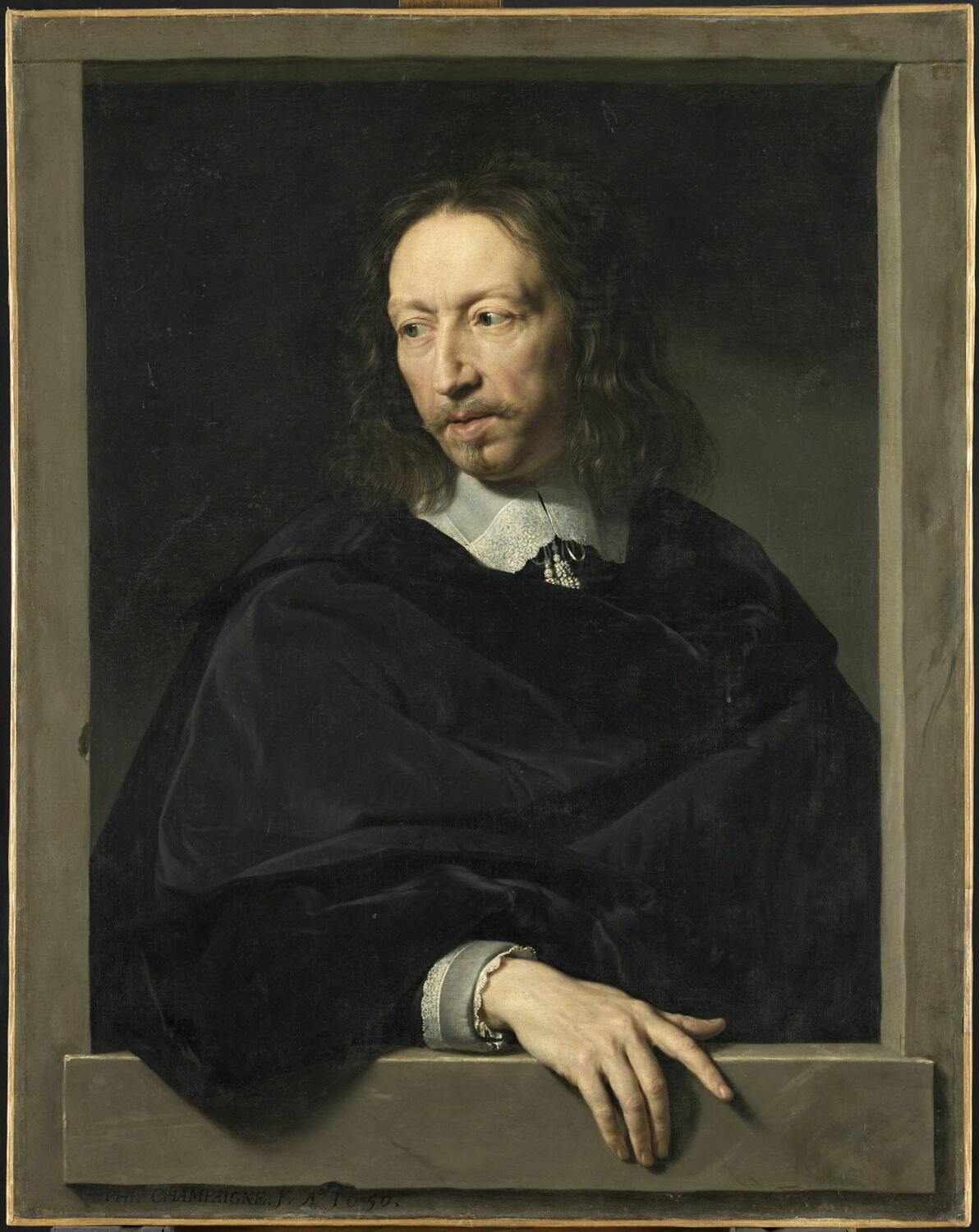 Portrait d'homme, Champaigne, Philippe de, 3e quart du XVIIe siècle (1650)