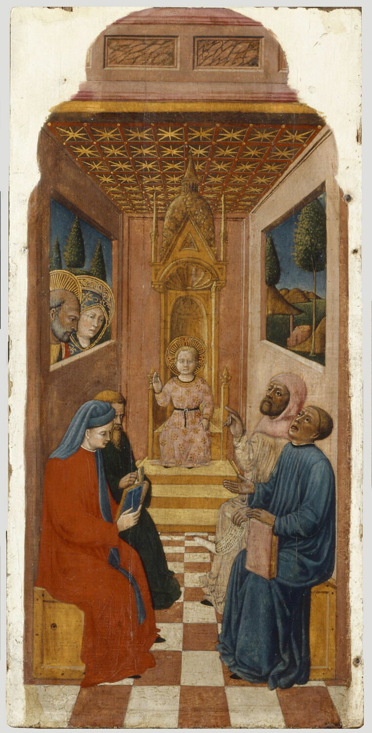 Jésus parmi les docteurs, Giovanni Francesco da Rimini, 2e quart du XVe siècle (1425 - 1450)