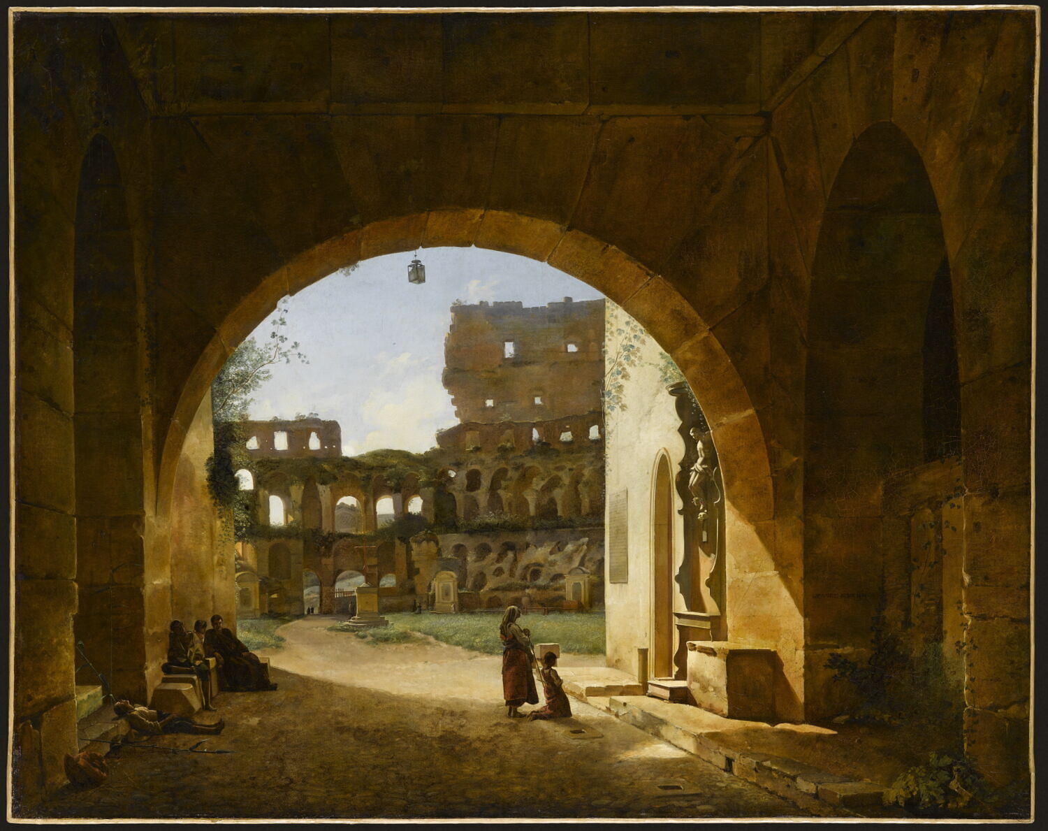 Vue intérieure du Colisée à Rome, Granet, François Marius, 1e quart du XIXe siècle (1804)