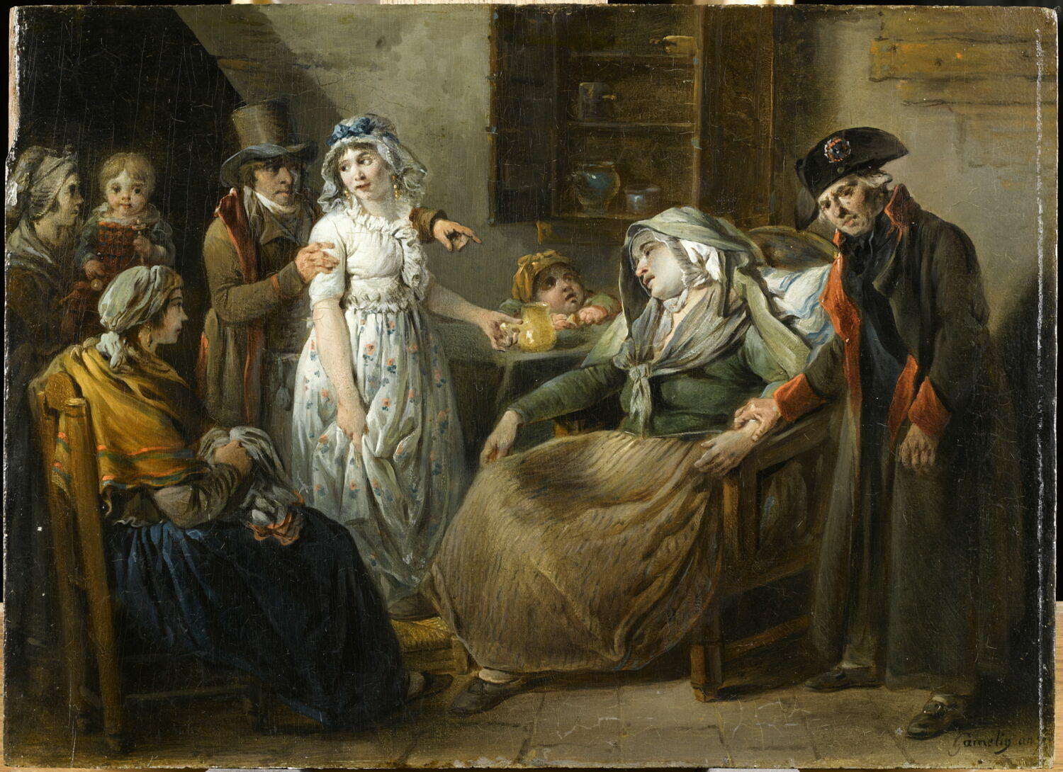 L'Evanouissement., Gamelin, Jacques, 4e quart du XVIIIe siècle (1799)