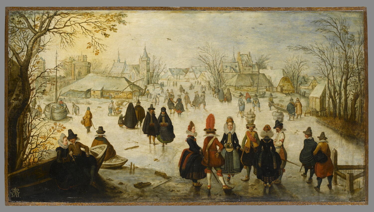 Scène de patinage, Breen, Adam van, 1e moitié du XVIIe siècle (1600 - 1650)