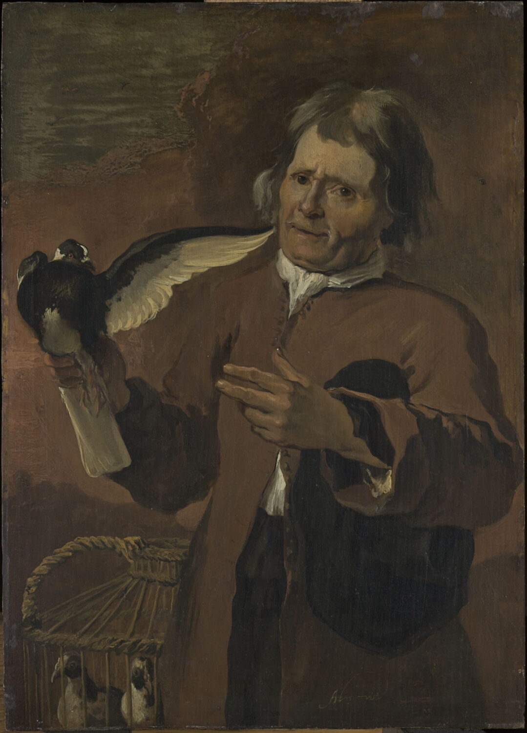 Le Marchand de pigeons, Hondius, Abraham, 2e moitié du XVIIe siècle (après 1666)