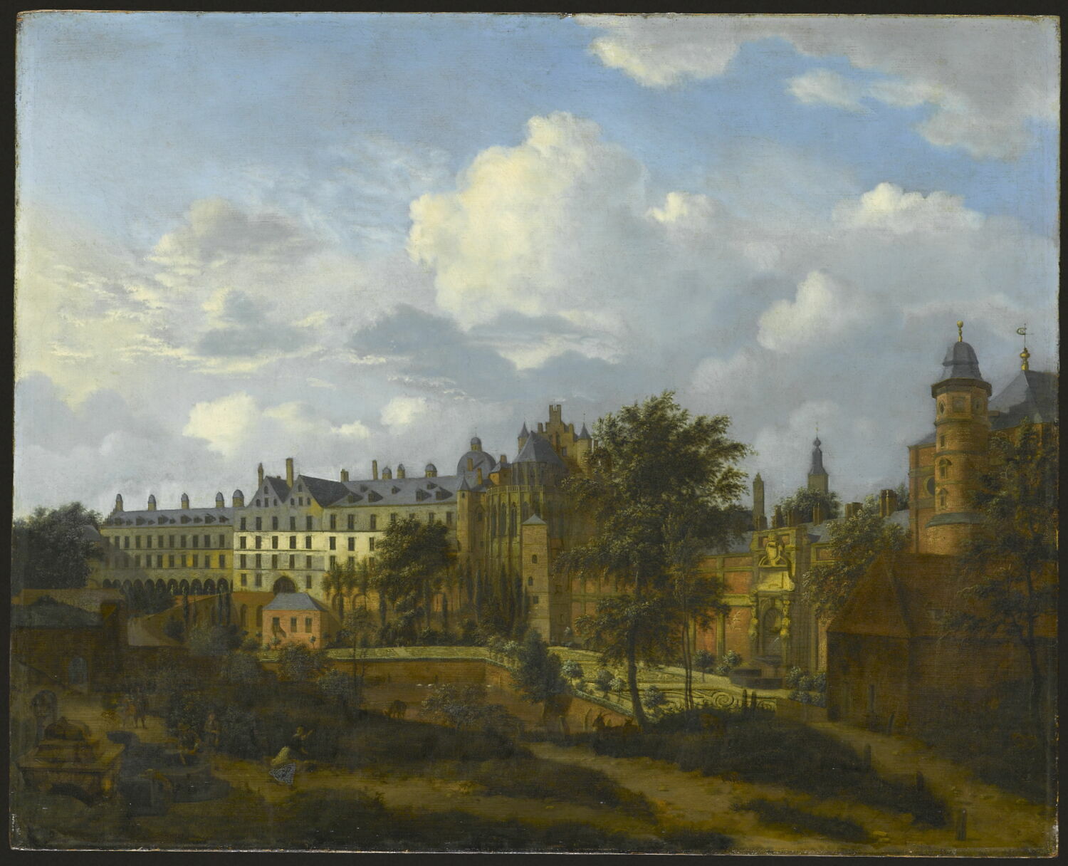 Le Vieux-Palais à Bruxelles (palais du Coudenberg), Heyden, Jan van der, 2e moitié du XVIIe siècle (A dater des années 1670) (1670)