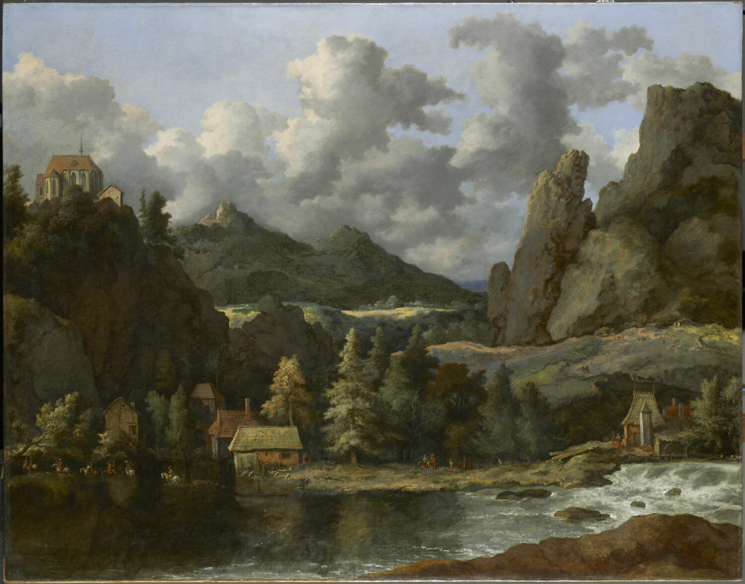 Rivière dans une vallée montagneuse, Everdingen, Allaert van, 2e quart du XVIIe siècle (vers 1650)