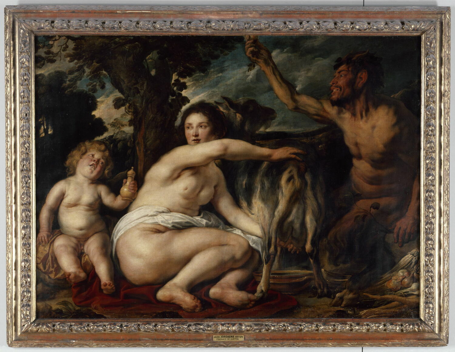 Jupiter enfant nourri par la chèvre Amalthée, Jordaens, Jacob, 2e quart du XVIIe siècle (1625 - 1650)