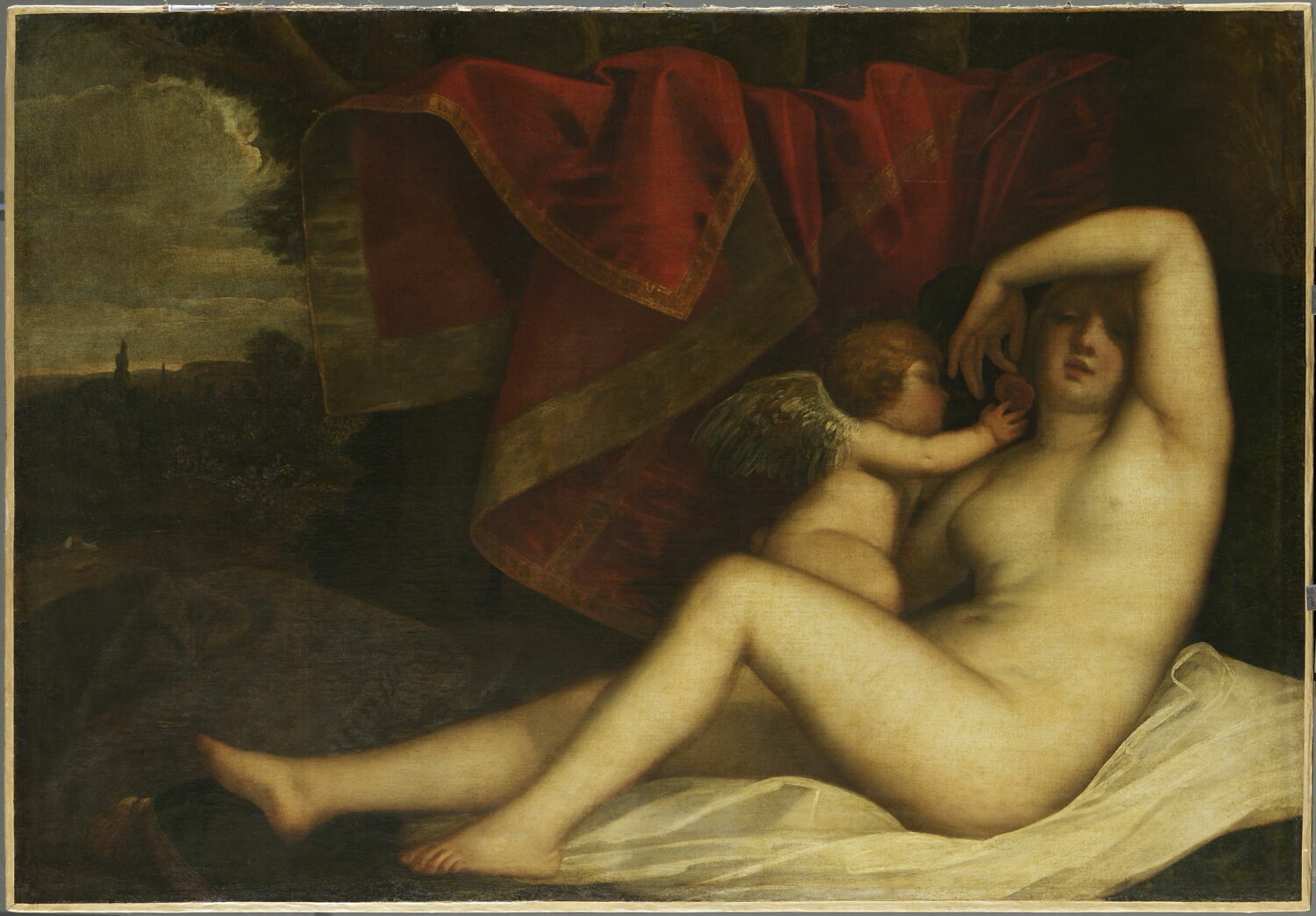 Vénus et l'Amour, Padovanino, 2e quart du XVIIe siècle (vers 1630)