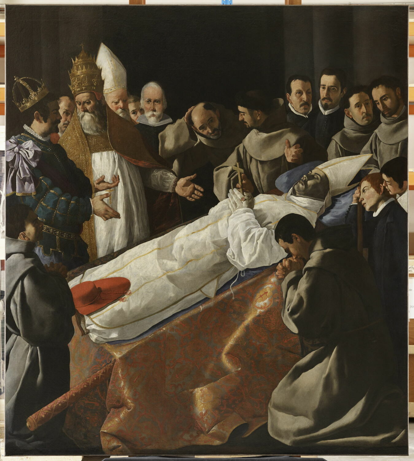 L' Exposition du corps de saint Bonaventure, Zurbarán, Francisco de, 2e quart du XVIIe siècle (vers 1629)