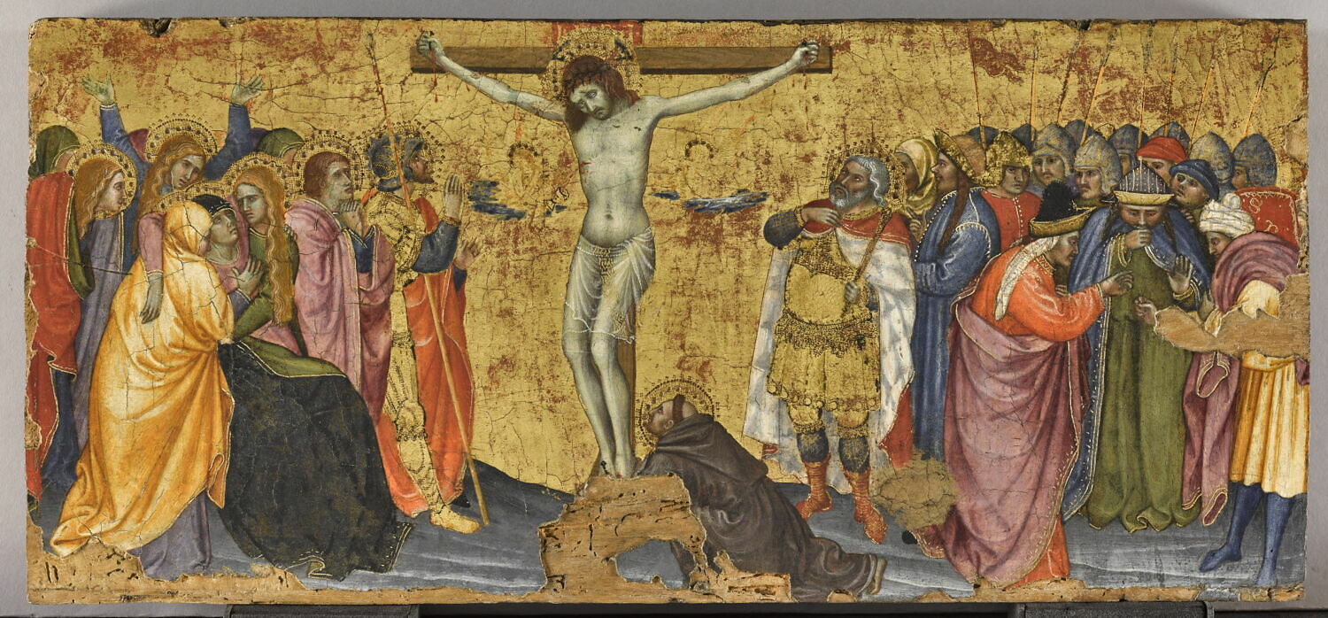 La Crucifixion avec saint François agenouillé portant les stigmates, Taddeo di Bartolo, 1e quart du XVe siècle (1400 - 1425)