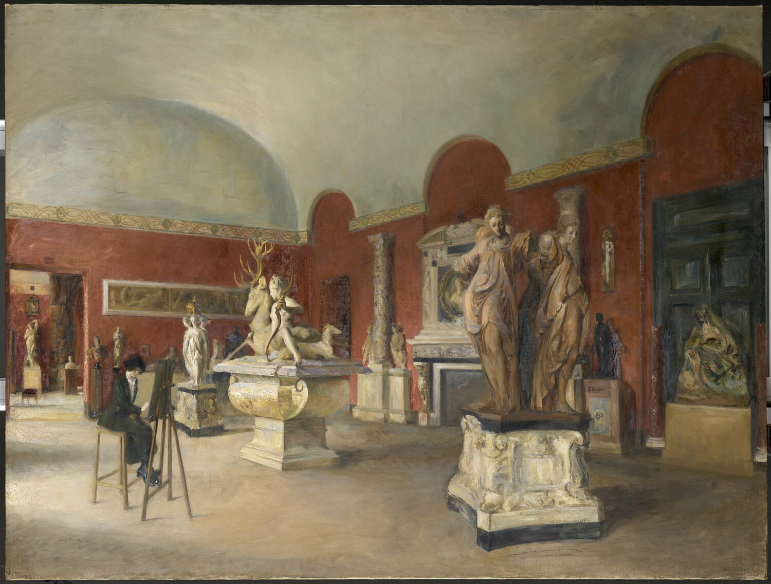 La salle Jean Goujon au Musée du Louvre en 1914, Martin, Alfred, 1e quart du XXe siècle (1914)