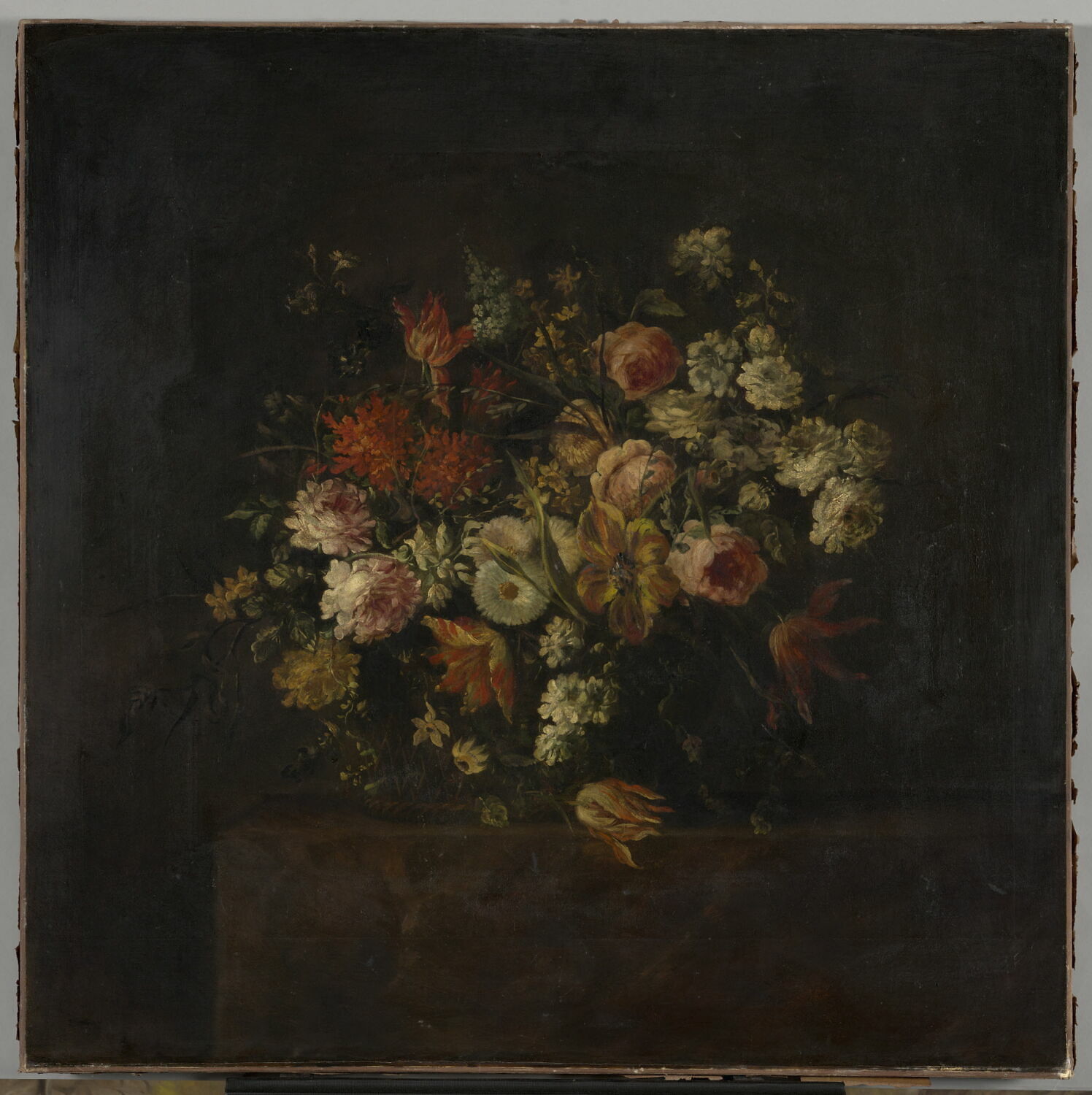 Corbeille de fleurs, Anonyme, 2e moitié du XVIIe siècle (1660 - 1670)