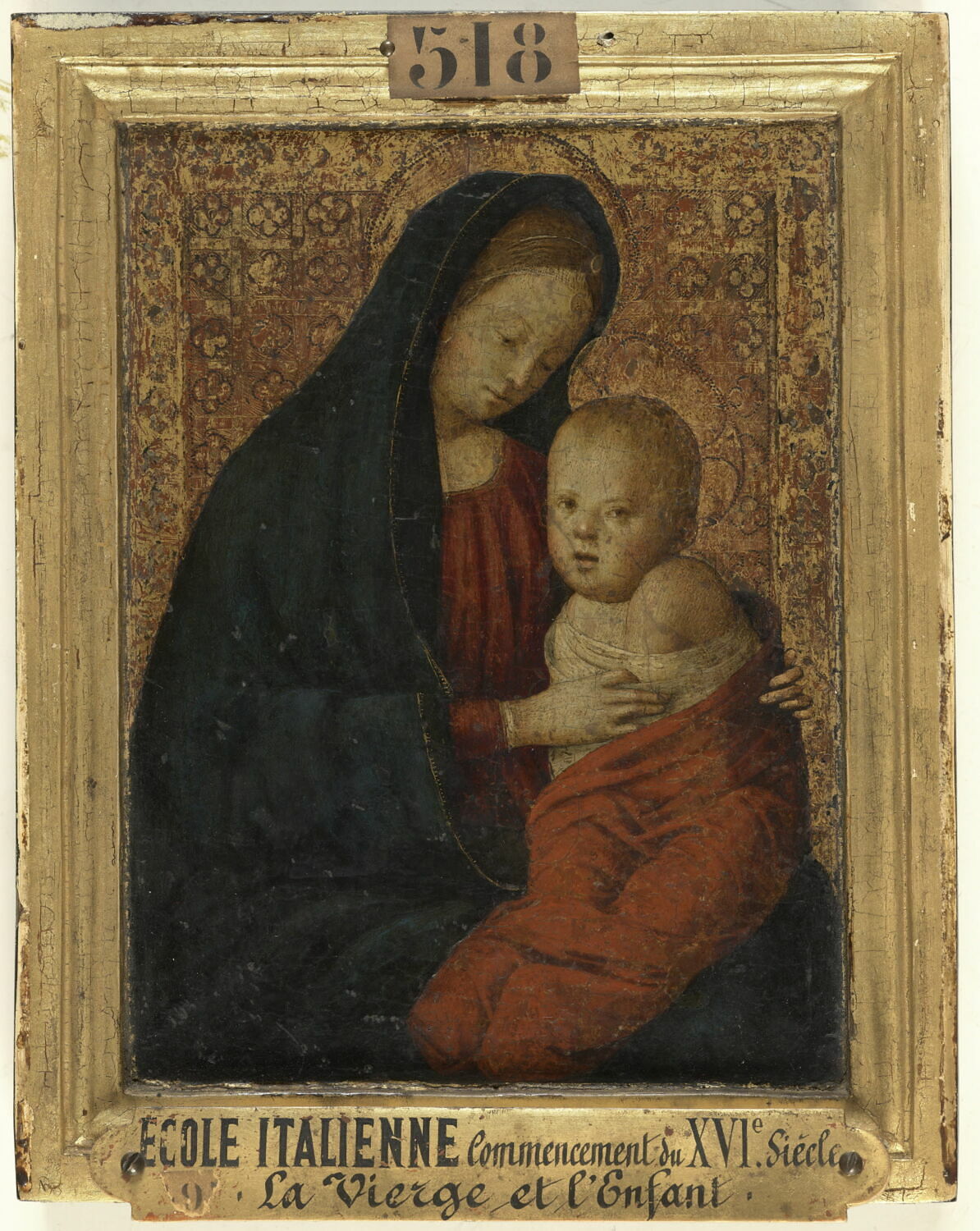 La Vierge et l'Enfant, Anonyme, Début du XVIe siècle (1500 - 1540)