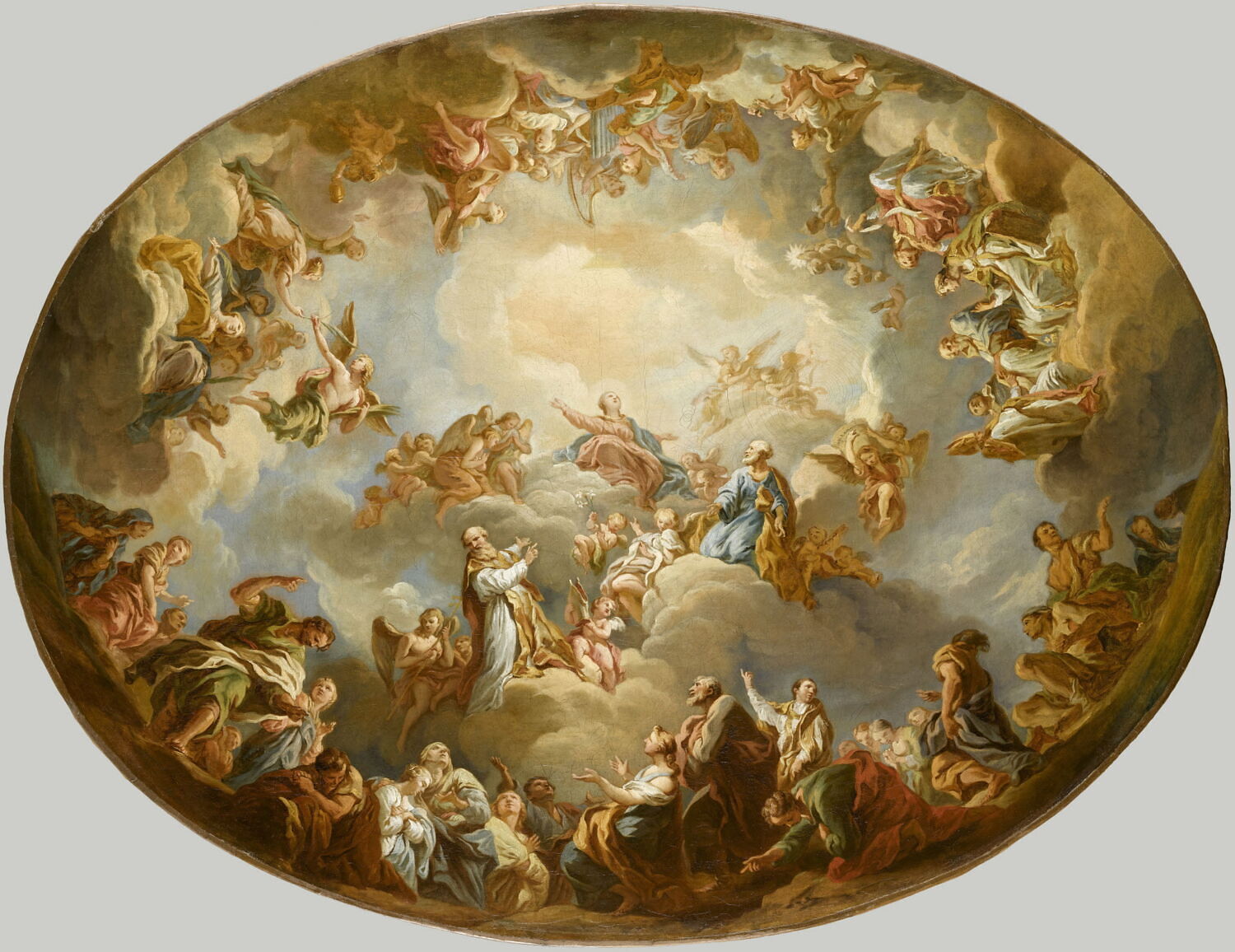 La Glorification de la Vierge, Le Moyne, François, 2e quart du XVIIIe siècle (avant 1731)