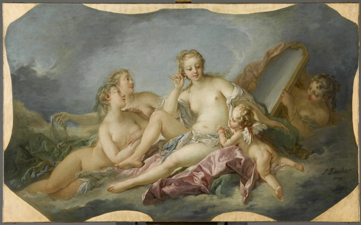 La Toilette de Vénus., Boucher, François, 2e quart du XVIIIe siècle (1749)
