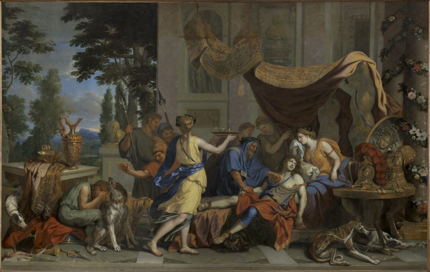 La Mort de Méléagre, Le Brun, Charles, 2e quart du XVIIe siècle (vers 1657 - 1658)