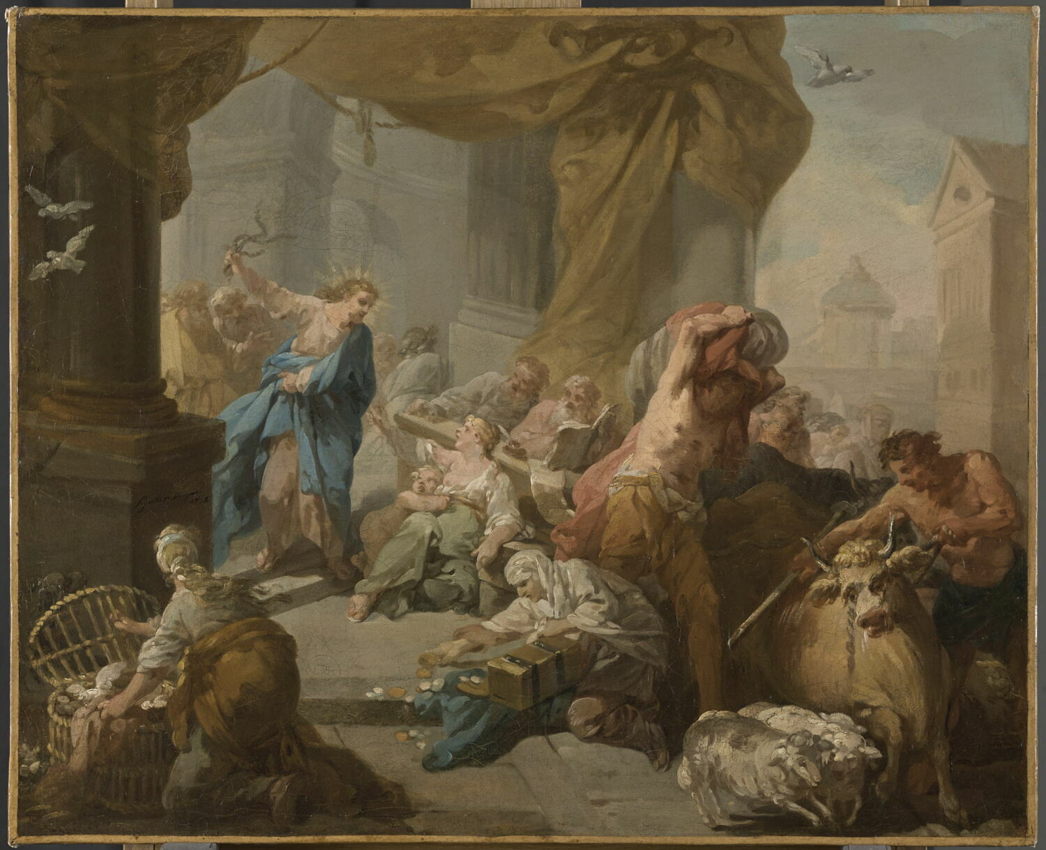 Jésus chassant les vendeurs du Temple, Julien, Simon, 2e moitié du XVIIIe siècle (1758 - 1798)