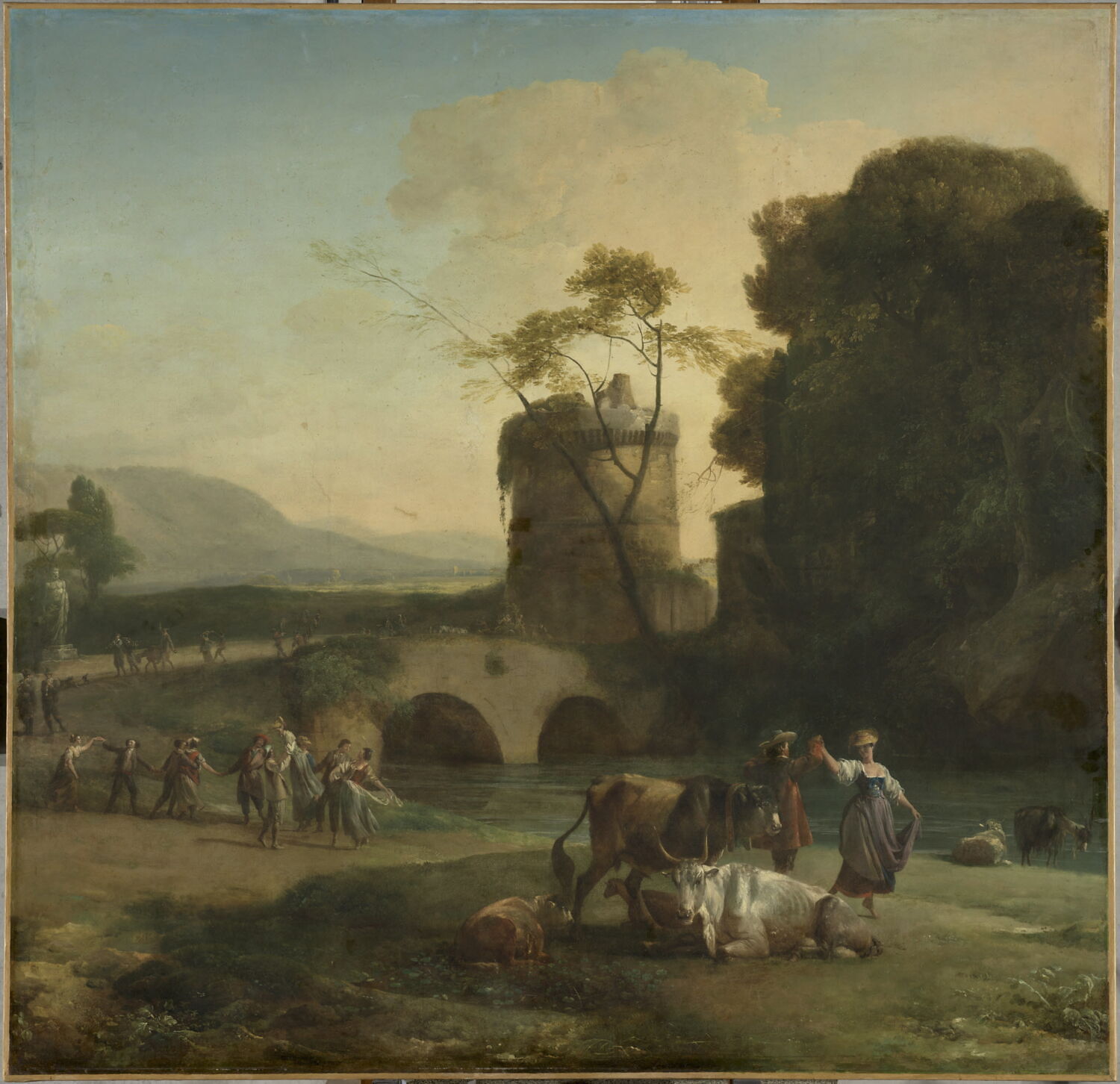 Danse de paysans., Houel, Jean-Pierre, 3e tiers du XVIIIe siècle (vers 1774)