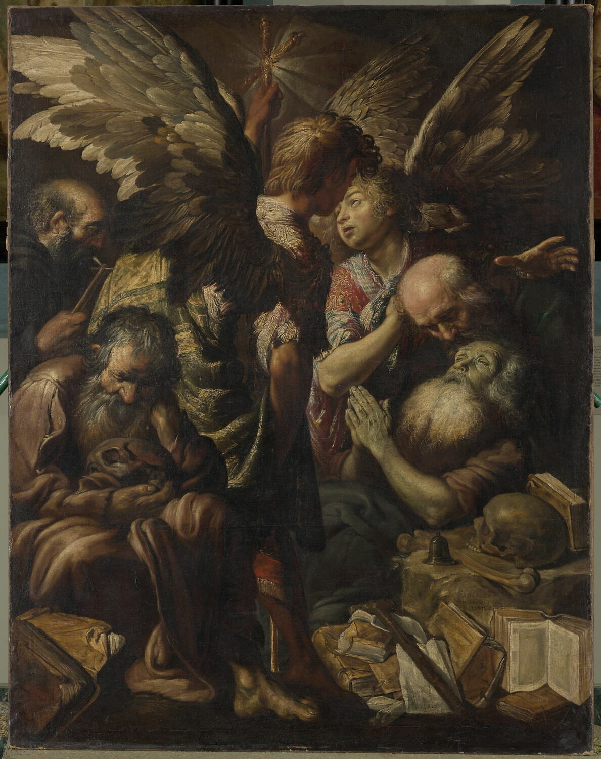La Mort de saint Antoine, Vignon, Claude, 1e quart du XVIIe siècle (vers 1618 - 1620)