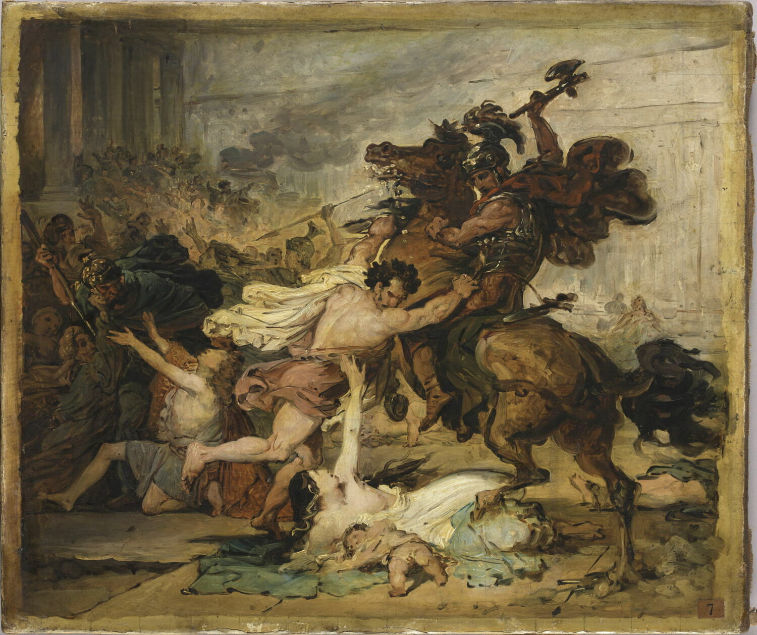 La destruction de Jérusalem par les Romains. Esquisse., Heim, François-Joseph, 1e quart du XIXe siècle (1800 - 1825)