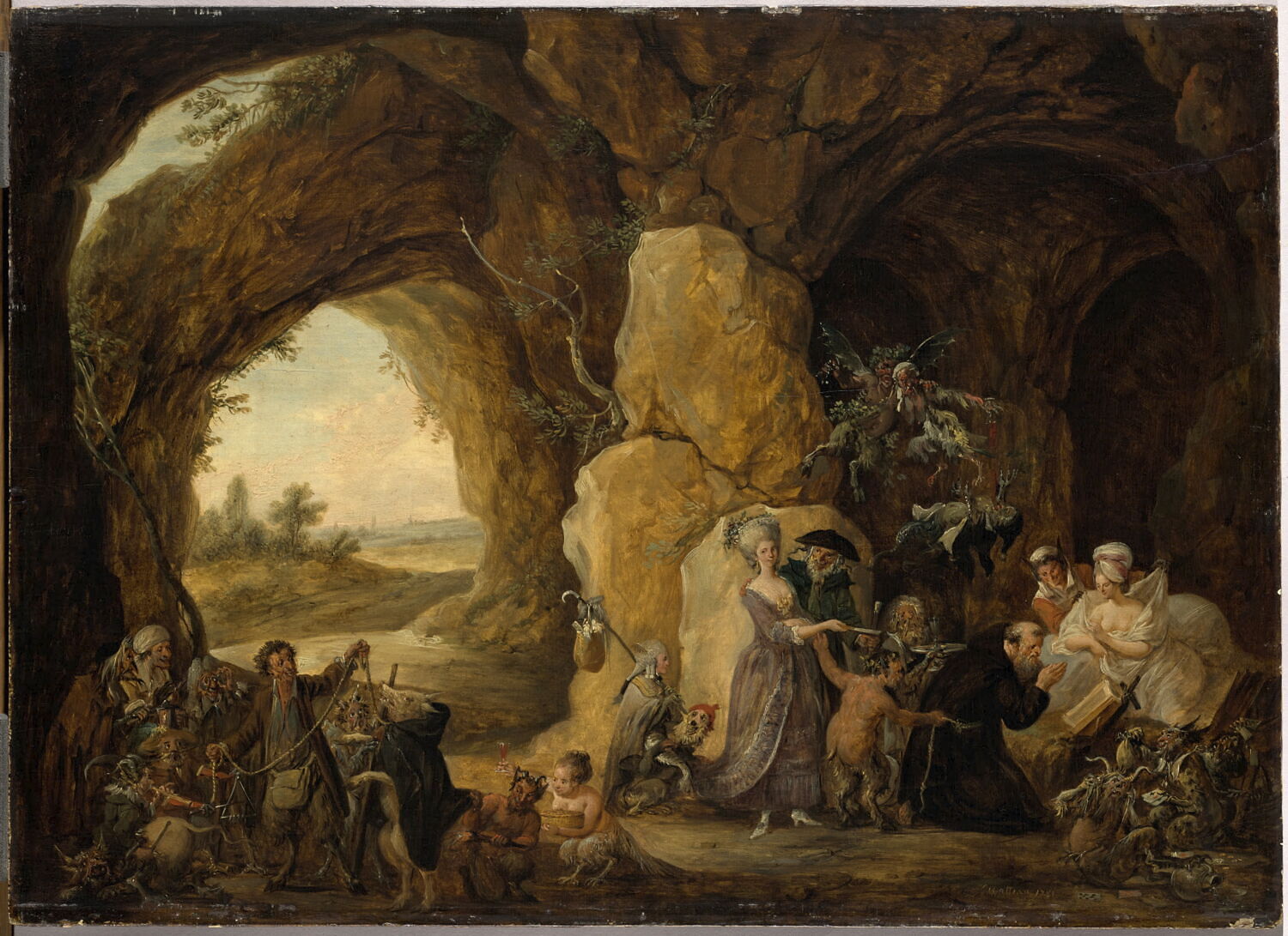 La Tentation de saint Antoine, Watteau, Louis Joseph, 4e quart du XVIIIe siècle (1781)