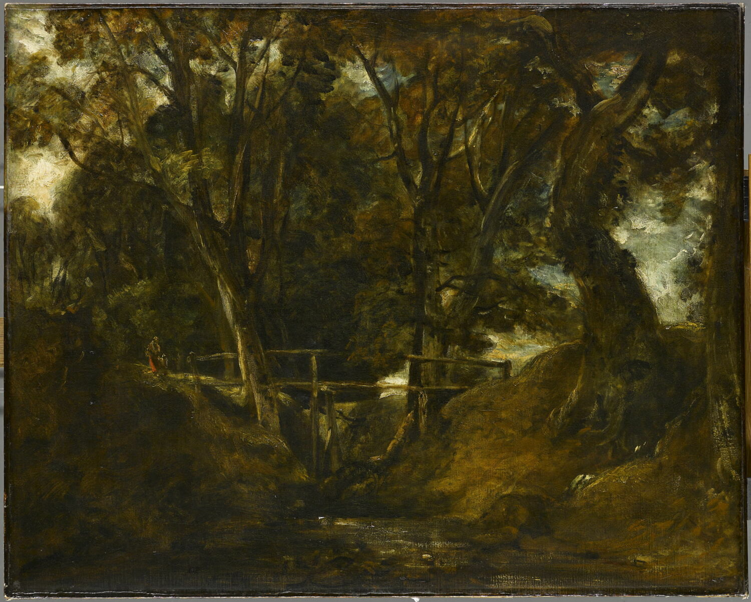 Vallon à Helmingham [Helmingham Dell], Constable, John, 1e quart du XIXe siècle (peint à l'été 1823 (selon Beckett)) (1823)