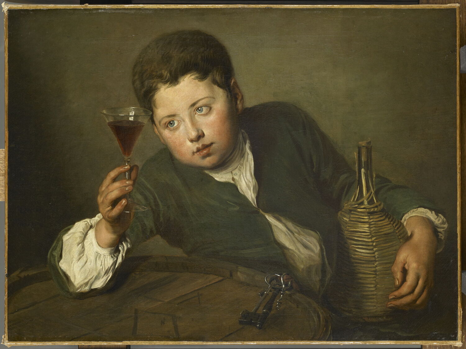 Le jeune Dégustateur, Mercier, Philippe, 2e quart du XVIIIe siècle (1725 - 1730)