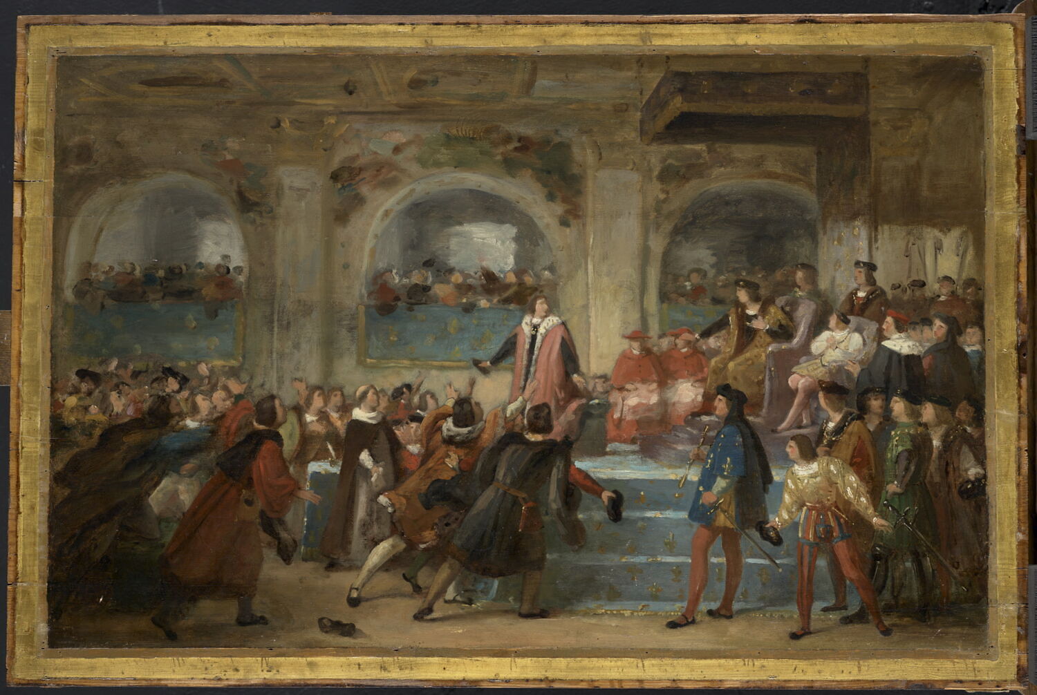 Louis XII proclamé "Père du Peuple aux États généraux de Tours en 1506, Drölling, Michel Martin, 2e quart du XIXe siècle (1825 - 1850)