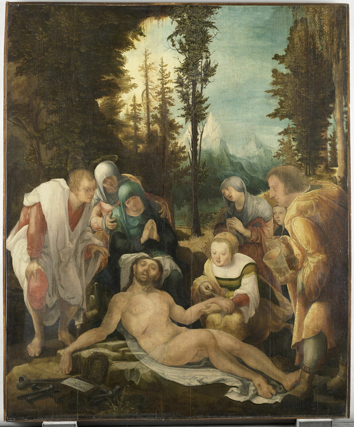 La Déploration du Christ, Huber, Wolf, 1e quart du XVIe siècle (1524)