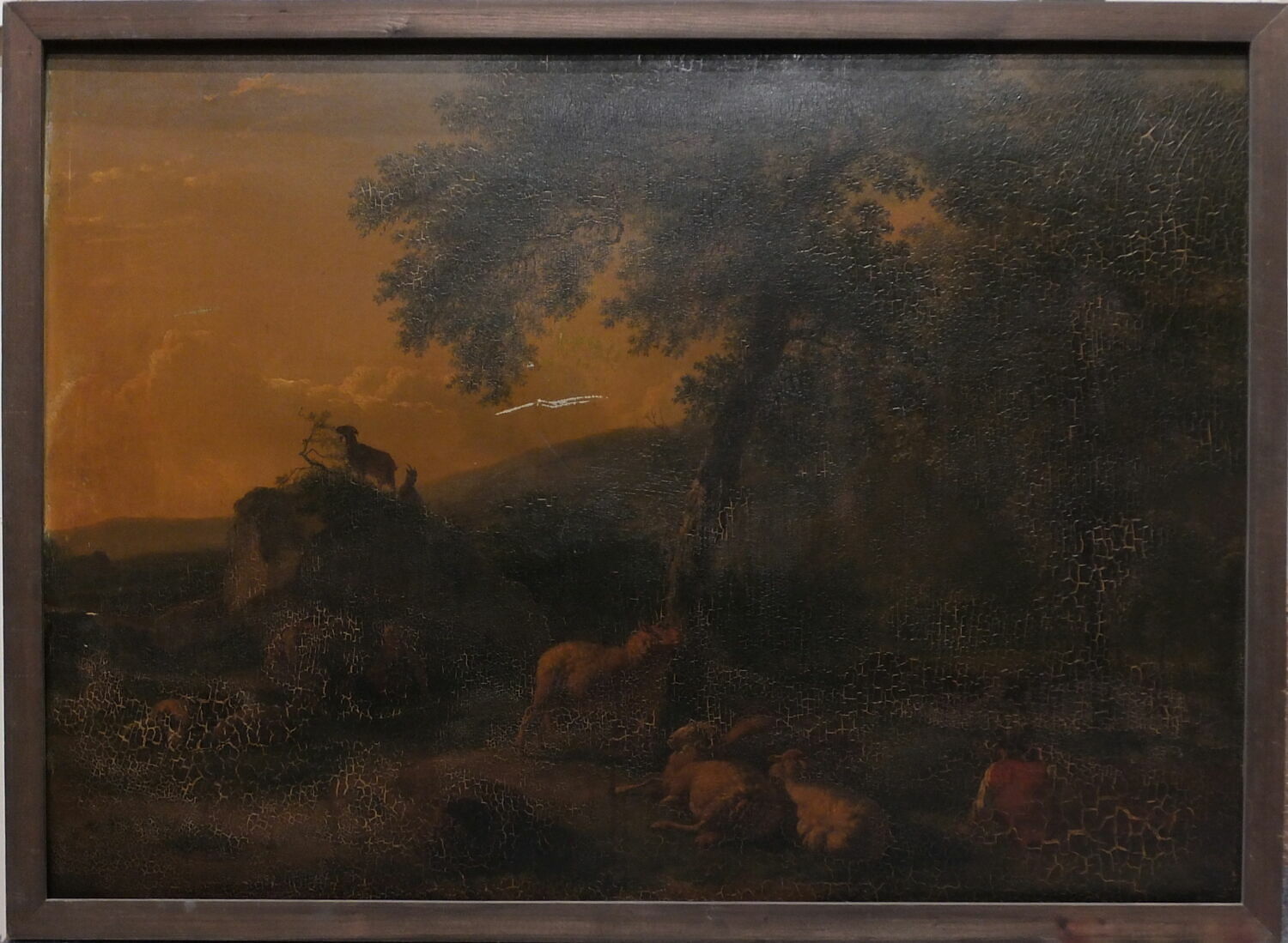 Paysage avec chèvres et moutons, Ommeganck, Balthasar Paul, Fin du XVIIIe siècle - début du XIXè siècle (1801 - 1802)