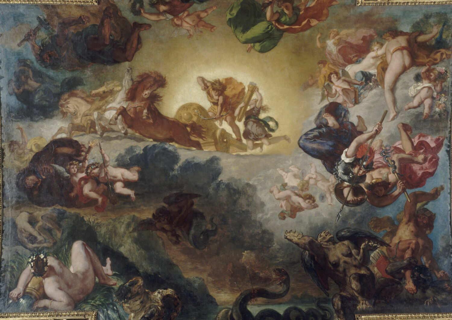 Apollon vainqueur du serpent Python - Louvre site des collections