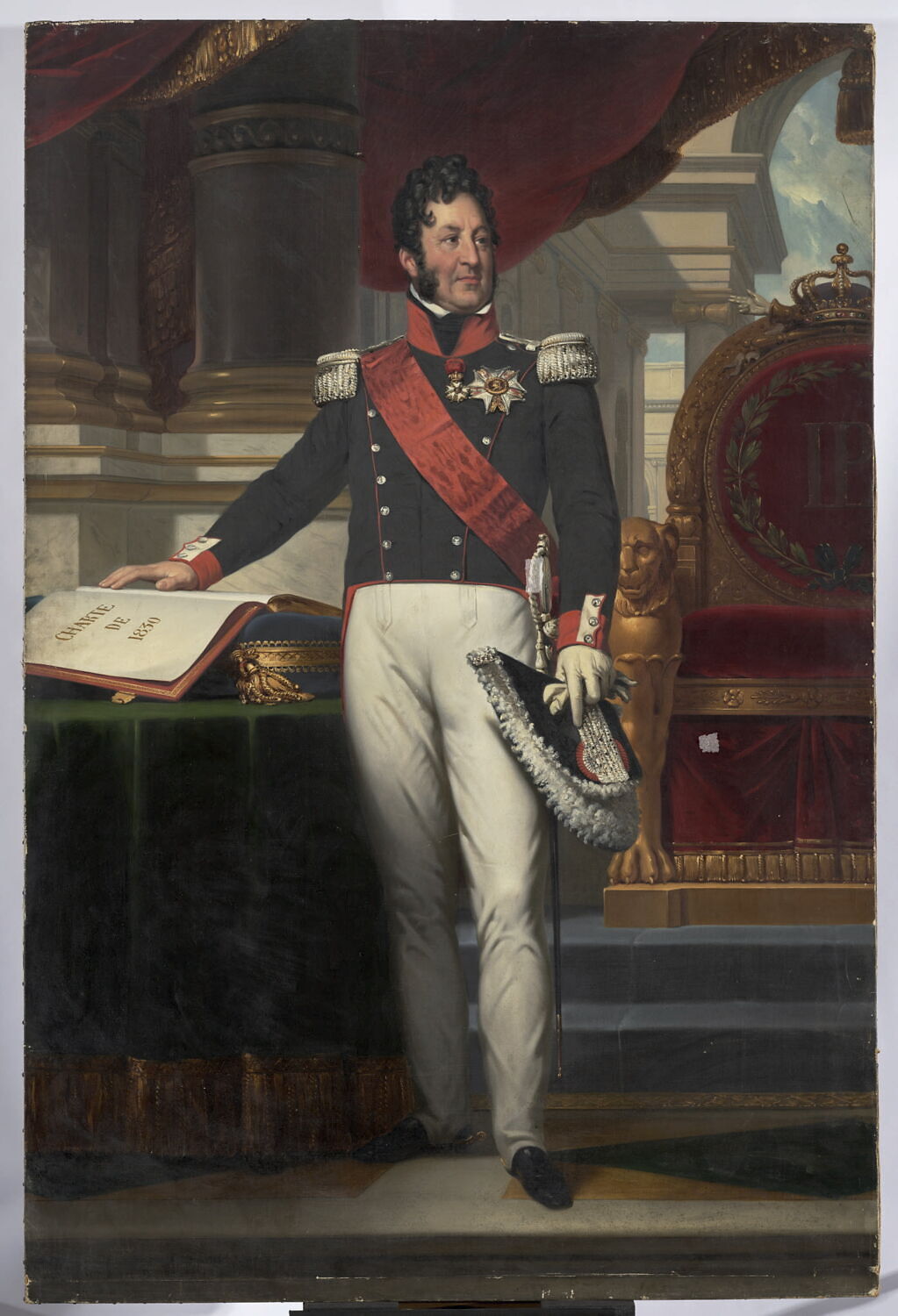 Portrait en pied de Louis-Philippe (1773-1850), roi des français, Gérard, François, 2e quart du XIXe siècle (1825 - 1850)