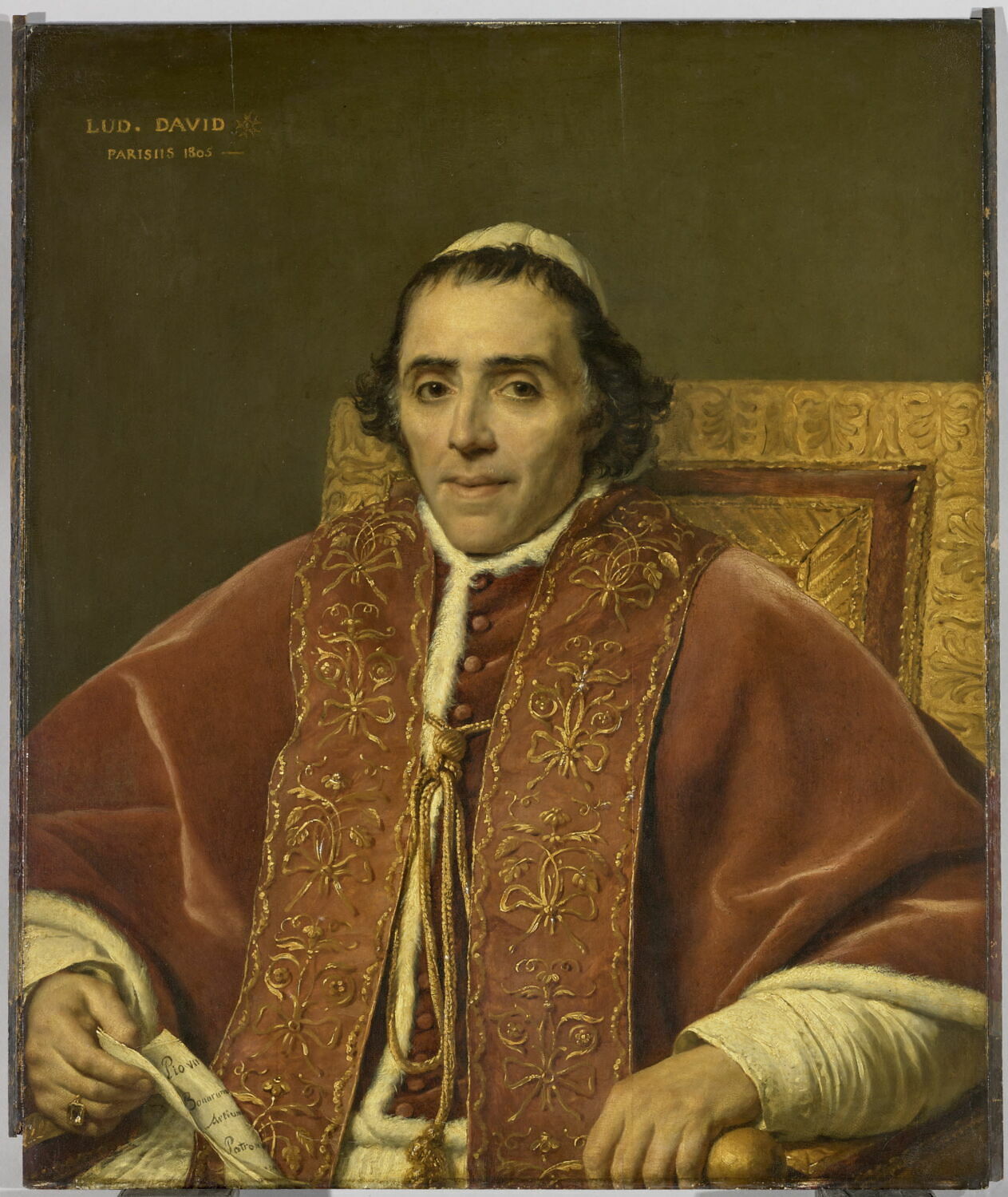 Портрет папы Пия VII., Жак Луи Давид, первая четверть XIX века (1805)