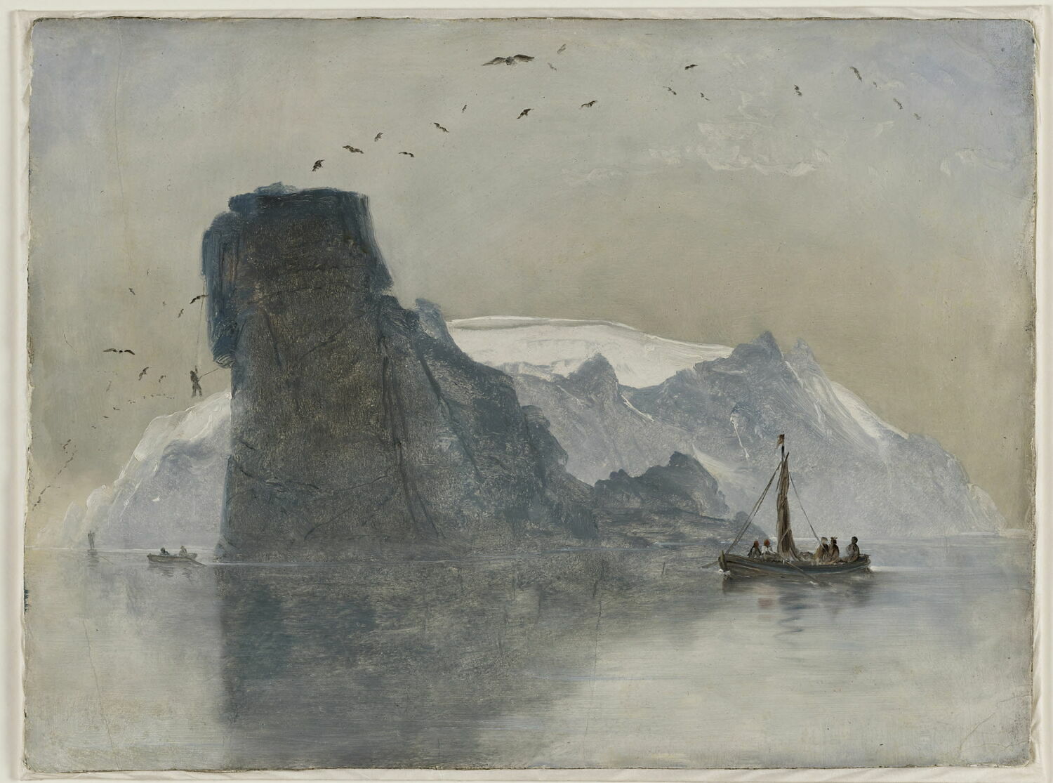« Vue de Fugle-Öe, "l'île aux oiseaux" (esquisse) », Balke, Peder, XIXe siècle (1800 - 1900)