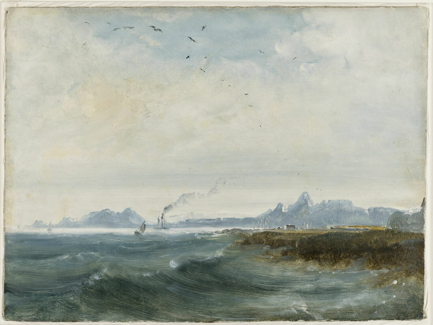« Vue de Vaer-Öe, actuel Voeröy (esquisse) »